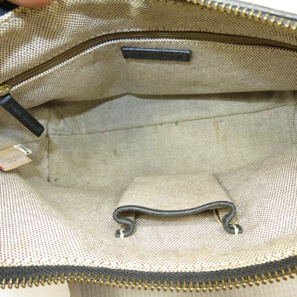 Dooney & Bourke DB Vintage Nikki Black Gold Signature Logo Shoulder Satchel Bag - Picture 6 of 14